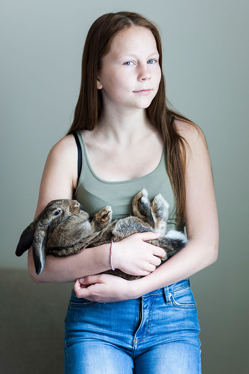 Girl with Rabbit